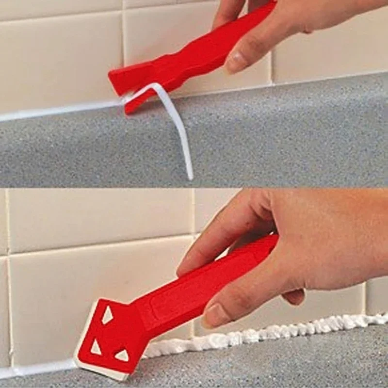 2 Pcs/Set Silicone Caulking Tools Glass Scraper Sealant Finishing Tool Great Scraper Tools for Floor Bathroom