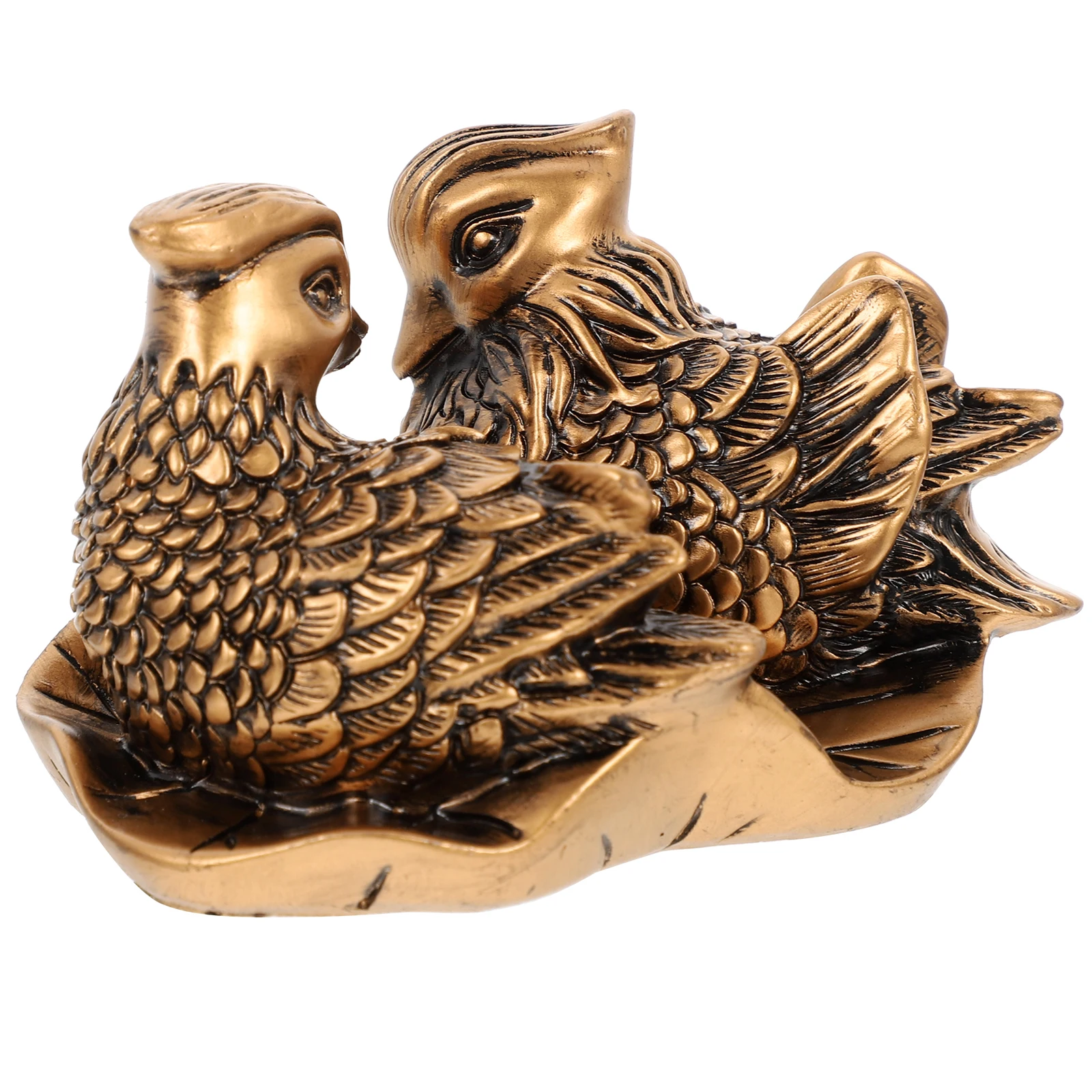 

Exquisite Ducks Resin Sculpture Home Wedding Decor Anniversary Gift Desktop Adornment for Couples Love Celebration