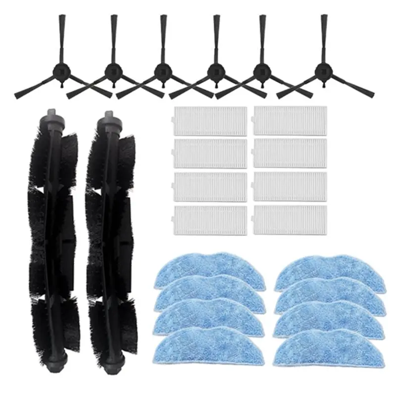 pieces-de-rechange-neuves-pour-aspirateur-robot-miwhole-m8-lite-kit-d'accessoires-comprenant-une-brosse-laterale-principale-un-filtre-et-une-serpilliere