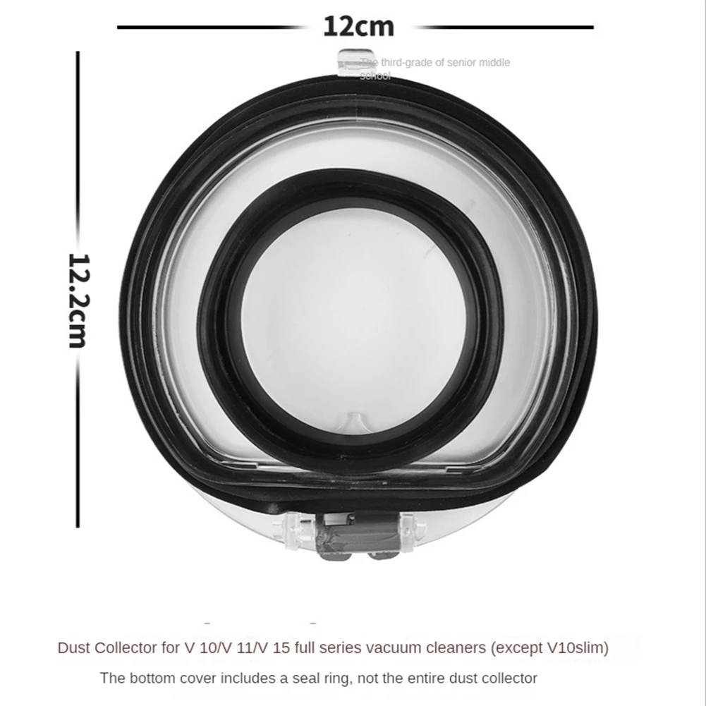 Couvercle de poubelle pour aspirateur Dyson V10, V11, V15, base de capuchon de poubelle avec bancs, anneau de remplacement, ancien récipient à poussière astronomique