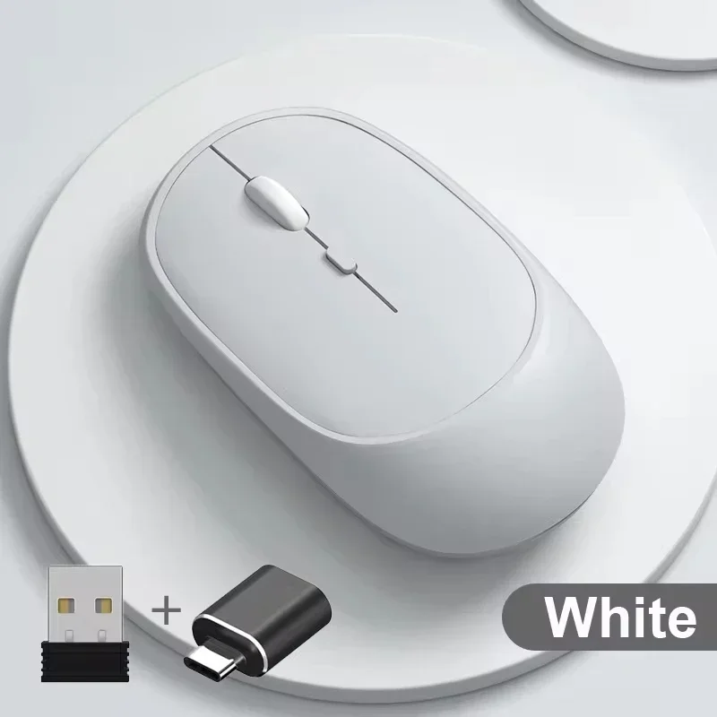 Xiaomi Wireless Mouse ricaricabile Gamer Dual Mode Bluetooth-compatibile 2.4G USB Mute Mouse per Laptop Tablet Macbook Mause