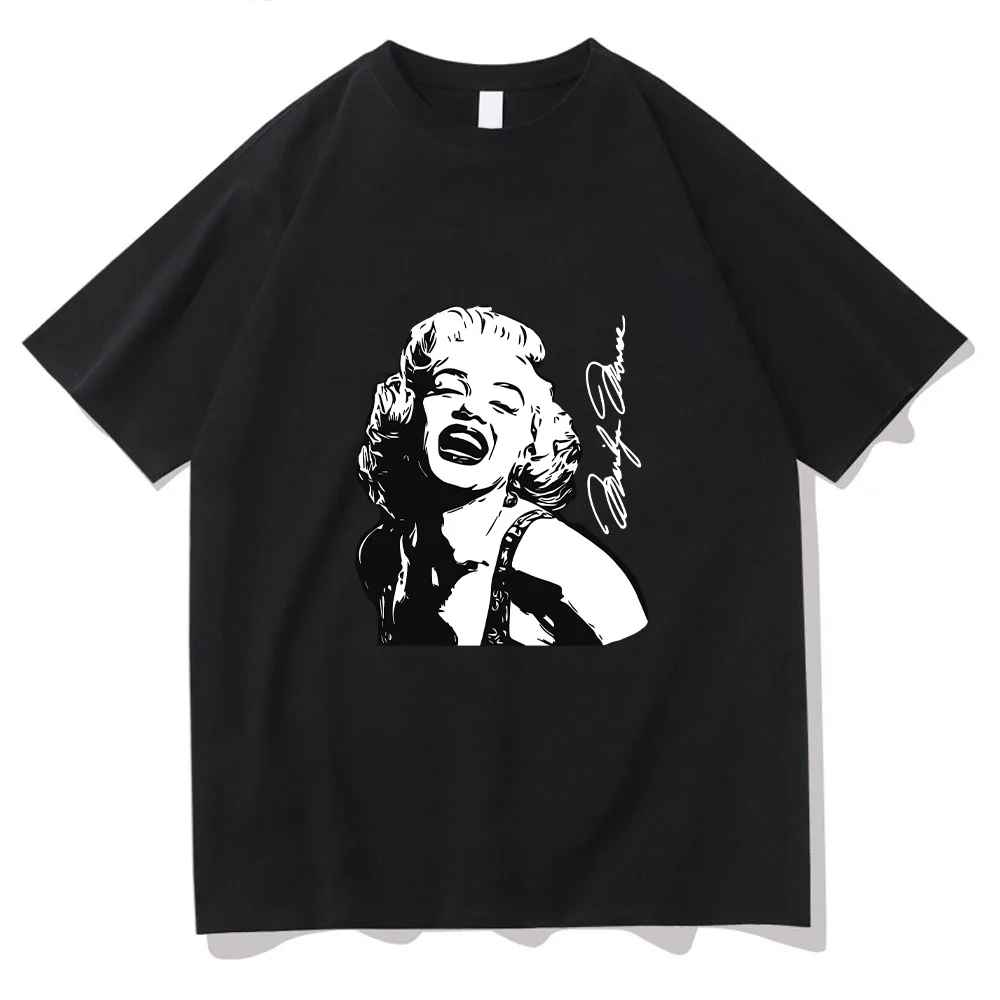 MarilynMonroe T-shirt for Spring High Quality Tee-shirt Funko Pop  Fashion 100% Cotton Tshirts Ropa De Mujer Casual Tees Top