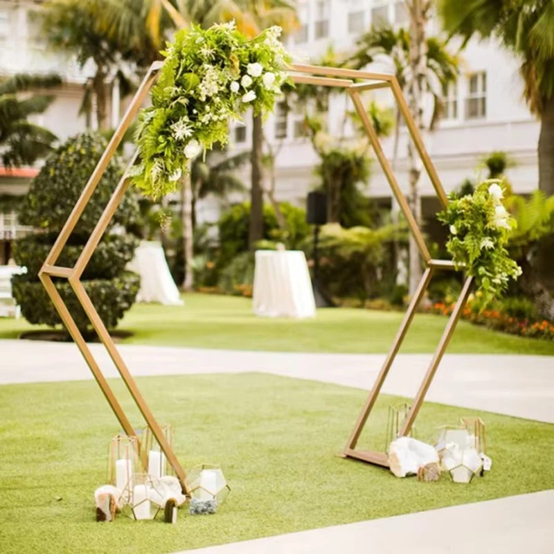 

Romantic metal wedding arches decorated for wedding parties and events