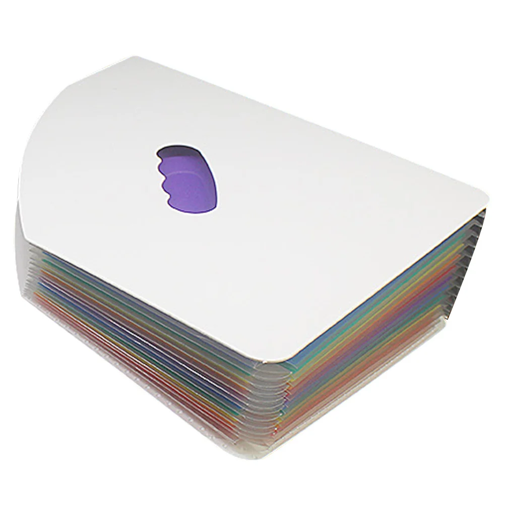 

13-Layer Plastic File Folder Rainbow Mini Accordion Document Organizer Paper Storage Holder for Office Study