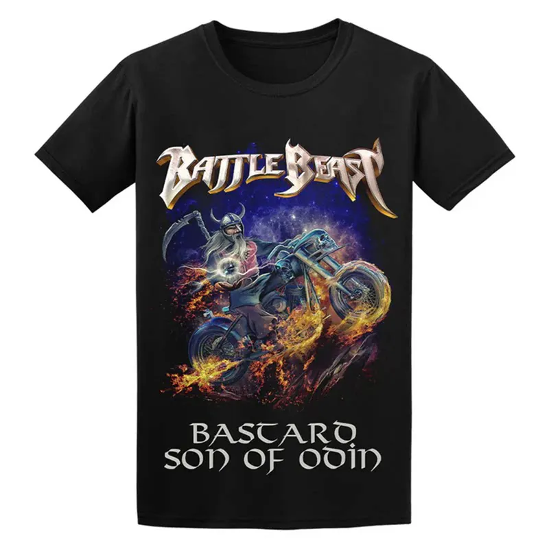 Hot Battle Beast Finnish Heavy Metal Band Dark Gothic Rock American Loose-fit Men's T-shirt