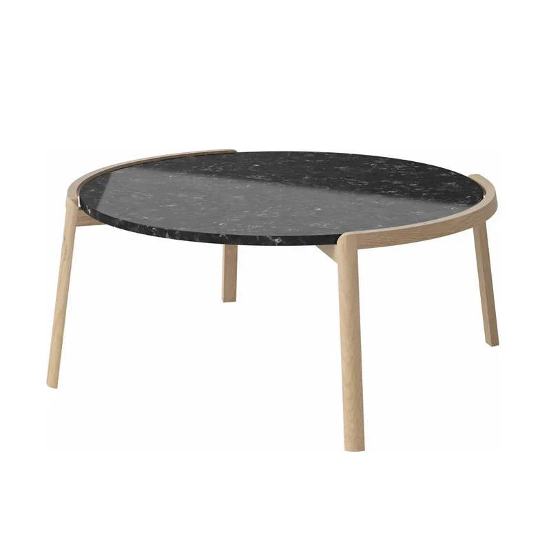 Study Wooden Nordic Coffee Table Round Center Dining Table Set Dressing Smart Accent Room Decor Mesa Auxiliar Salon Furniture