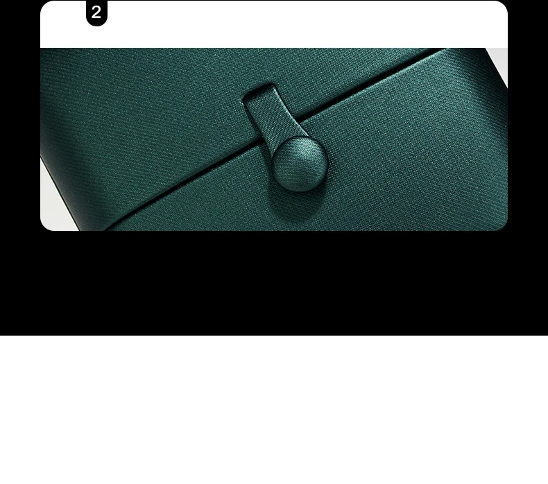 Oirlv Luxus-Ringbox, hochwertige Schmuckaufbewahrungsbox aus Kunstleder mit weichem Samtfutter, elegante Geschenkverpackung für Schmuck. – Detail 12