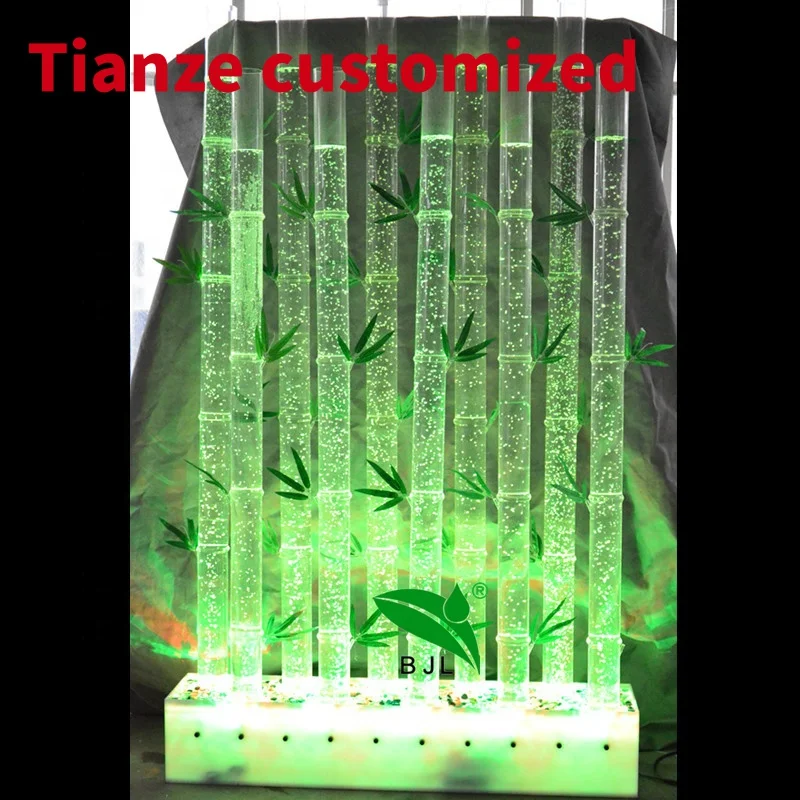 (Customized) Customized decorative wall LED water bubble wall room divider