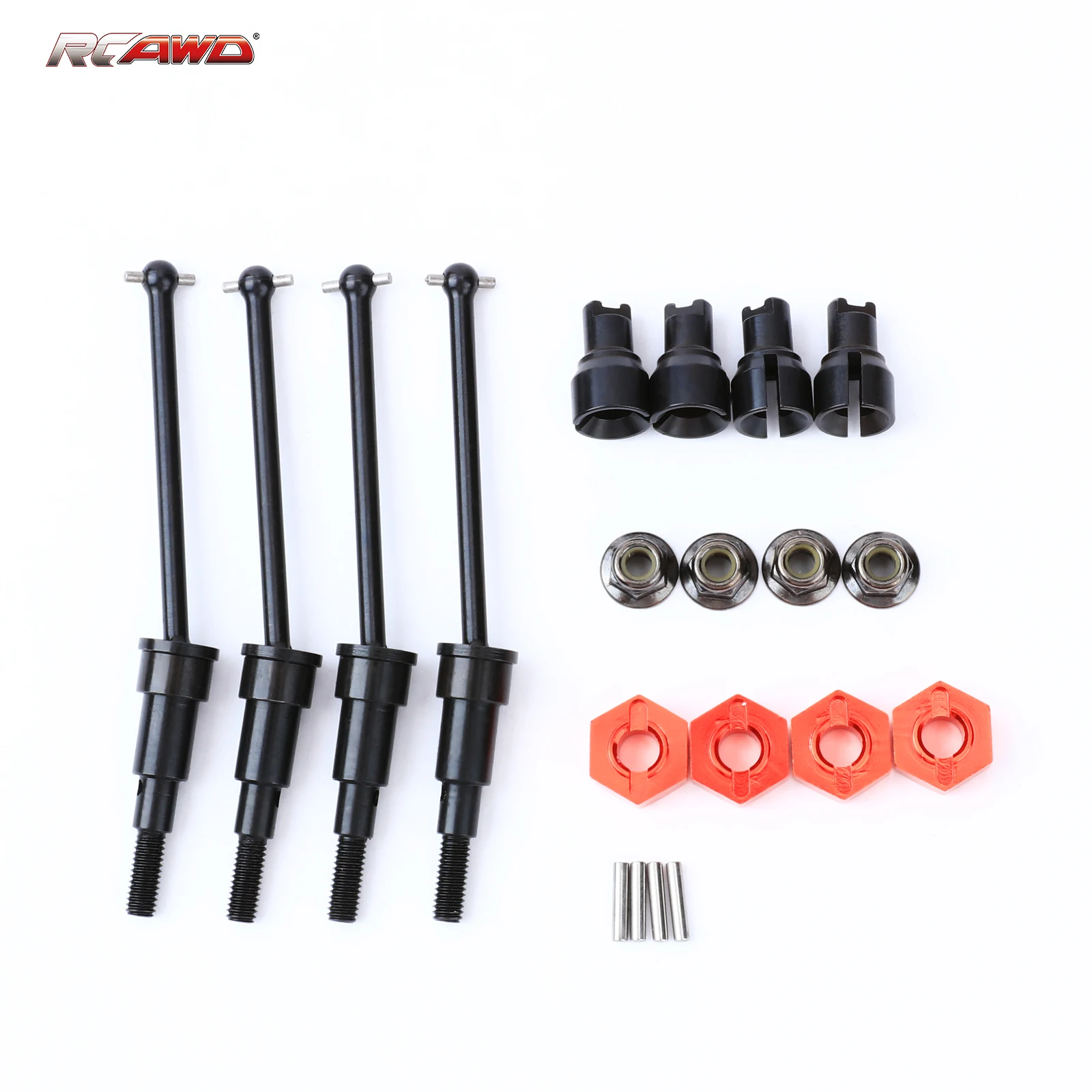 RCAWD Steel CVD Drive shaft +5.5MM wheel hex adapter + Diff Cup for 1/18 ARRMA ARA2102 GRANITE TYPHON GROM upgrades parts