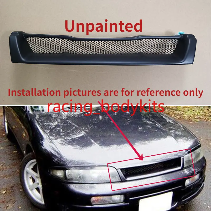 

For Nissan Skyline R33 GTS Spec1 Front Bumper Grill Mesh Cover FRP Unpainted