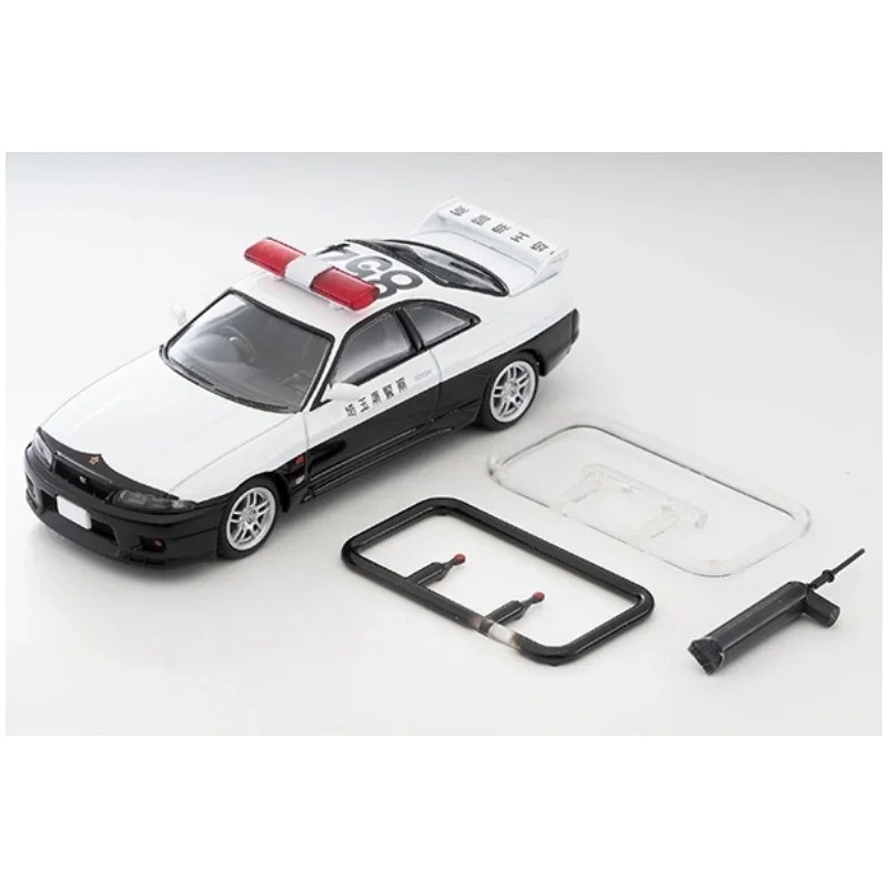 TAKARA TOMY TLV 1:64 N322a GTR R33 Saitama police car,alloy die-cast static miniature car fashion play model, toy gift for boys.