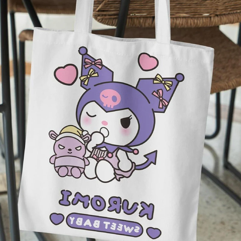 

Sanrio симпатичная аниме свежая Холщовая Сумка женская на одно плечо простая повседневная сумка