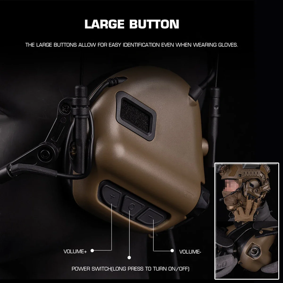 الصيد الرماية الحد من الضوضاء غطاء للأذنين خوذة التكتيكية شنت حامي السمع الإلكترونية تضخيم الصوت سماعة الرأس