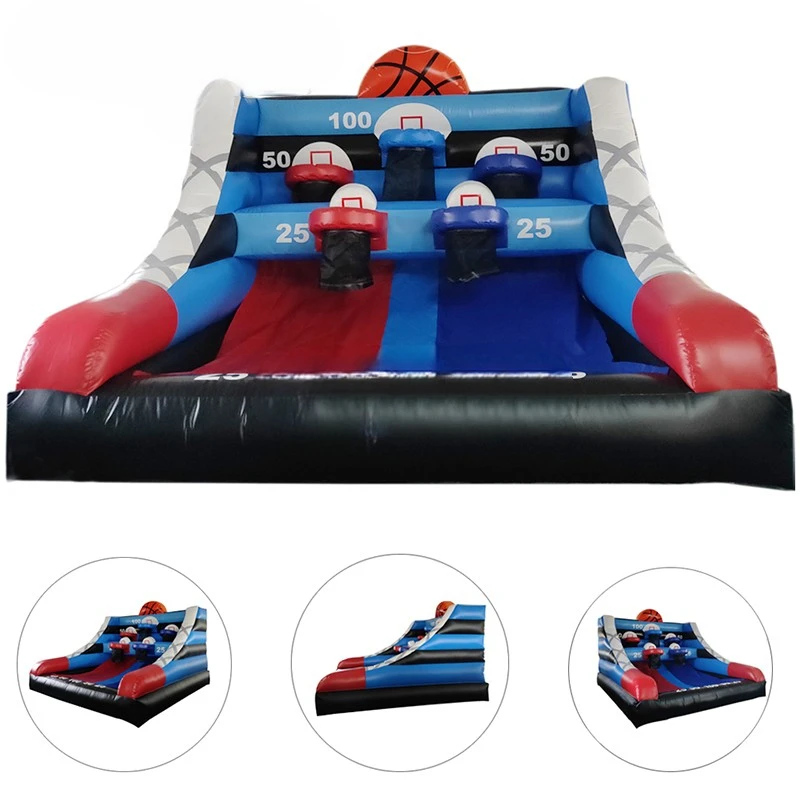 

Inflatable Basketball Pvc Inflatable Basketball Hoop Goal Game Inflatable Basketball Court For Kids/adults