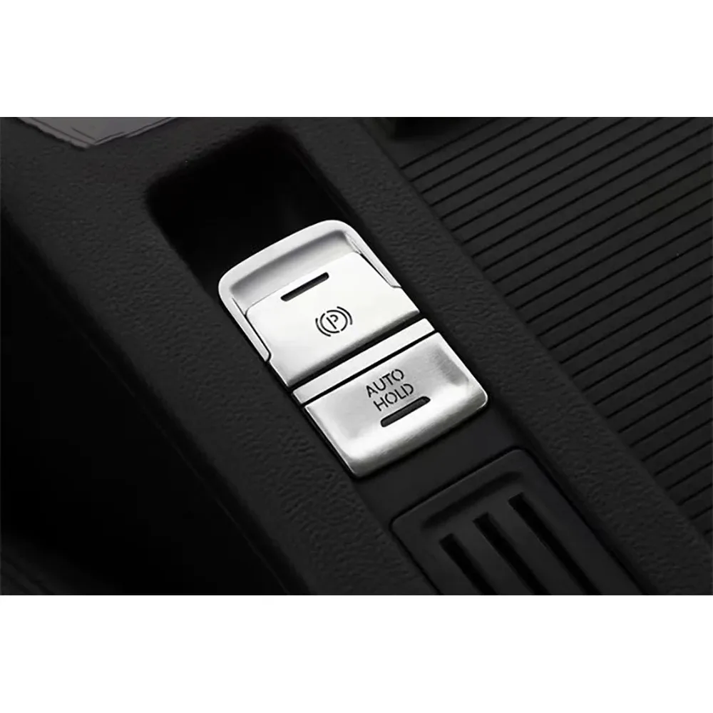 Car Handbrake Auto Hold P Switch Button Sticker Cap Cover Trim For VW Golf 7 7.5 MK7 AT 2015-2019 Protection Accessories - view 6