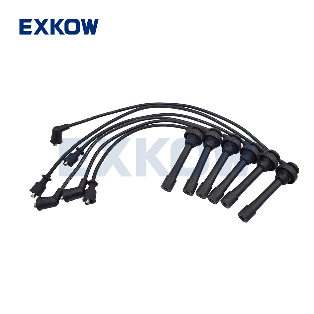 6PCS Spark Plug Cable Set for Mitsubishi 6G72 Pajero Montero II V23 V43 1990-2004 L200 K76 MD173402