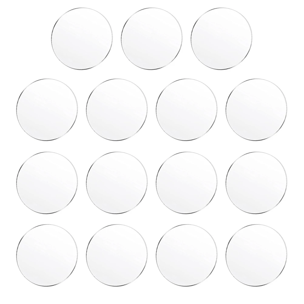 

15 Pcs Clear Acrylic Disc Round Sheet for DIY Crafts Blanks Painting Handmade Projects Safe Portable Excellent Use