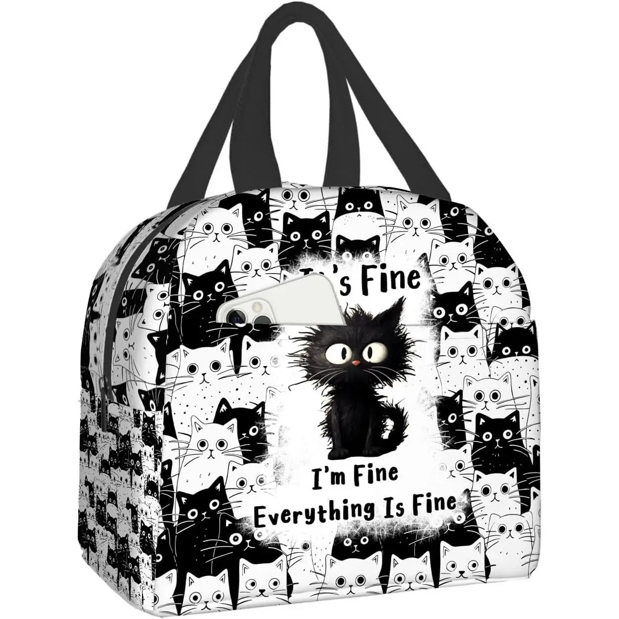 

Bag for Women, Insulated Reusable Lunch Tote Bag, Large Capacity Lunch Box for Work, Leakproof Cooler Lunch Bag
