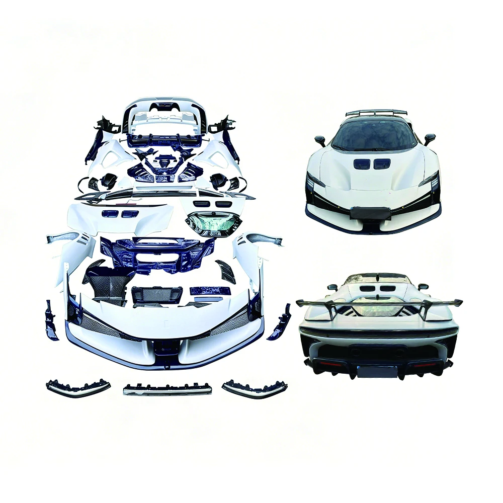 Complete OEM Facelift Conversion & Custom BuildCar Parts For SF90 Upade To SF90 XX Dry Carbon Fiber Front Rear Bumper Hood Cove