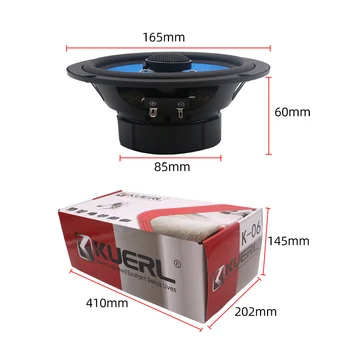 6.5 इंच कार HIFI कोएक्सियल स्पीकर कार डोर ऑटो ऑडियो म्यूजिक स्टीरियो फुल रेंज फ्रीक्वेंसी स्पीकर यूनिवर्सल कार ऑडियो स्पीकर 10 best sales 6.5 स्पीकर - №2