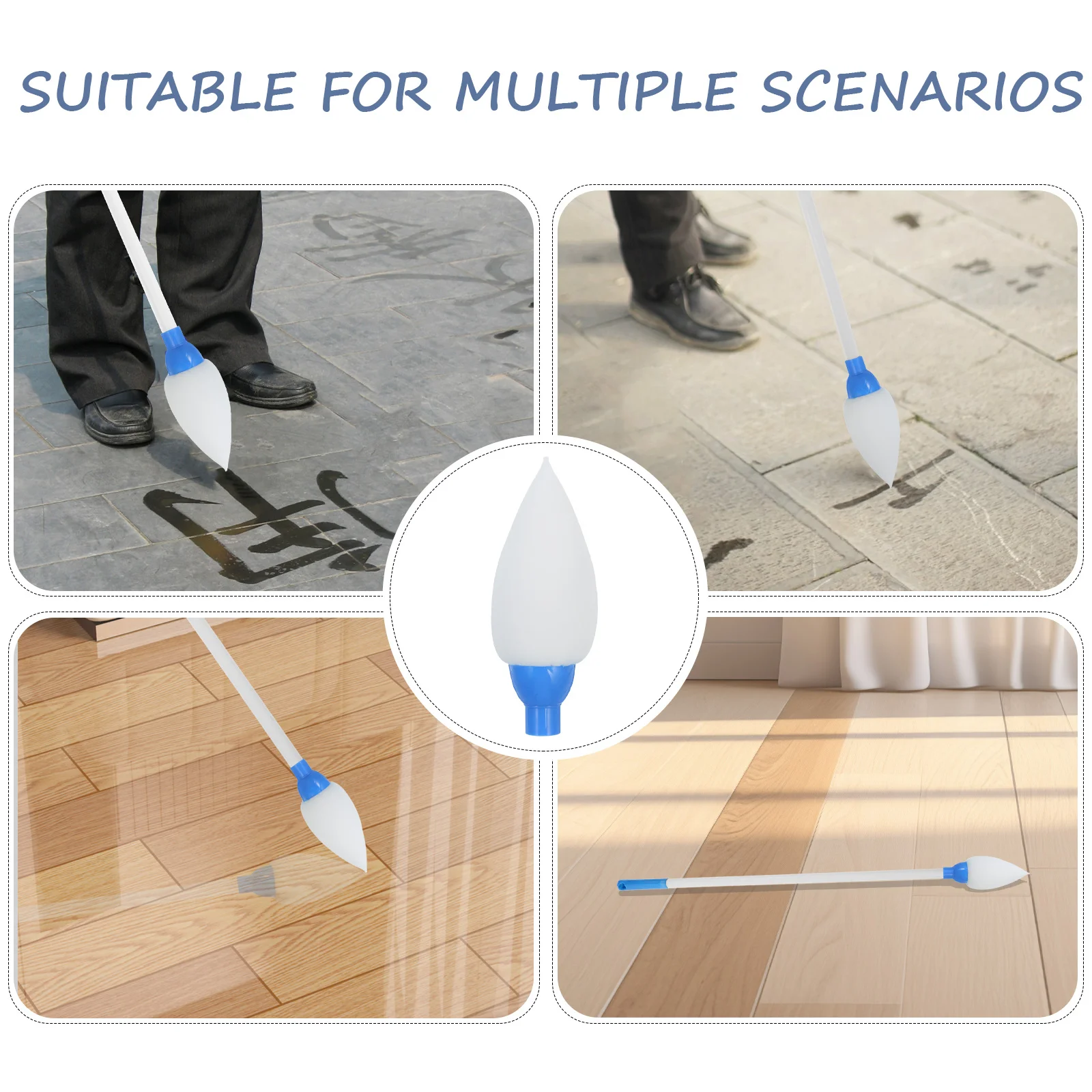 رأس فرشاة كتابة أرضية ممتصة للماء، طرف إسفنجي كبير لممارسة الخط، الرسم الأرضي، أنشطة اللياقة البدنية في الهواء الطلق