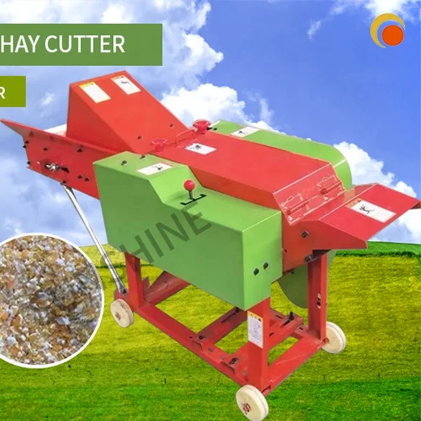 Direct manufacturer electric horizontal hay cutter electric and diesel animal feed hay grass chopper and chaff cutter