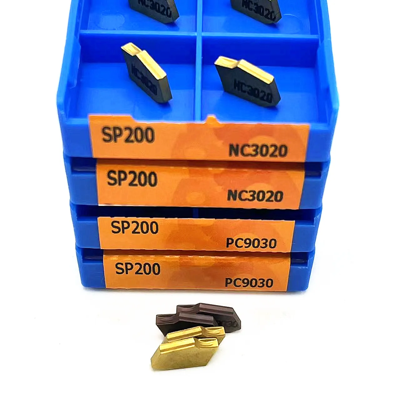 Grooving Cutting Turning Tool, Carbide Insere Lathe Cutting Tool, Alta qualidade, SP200, PC9030, NC3020, NC303, SP200, PC9030