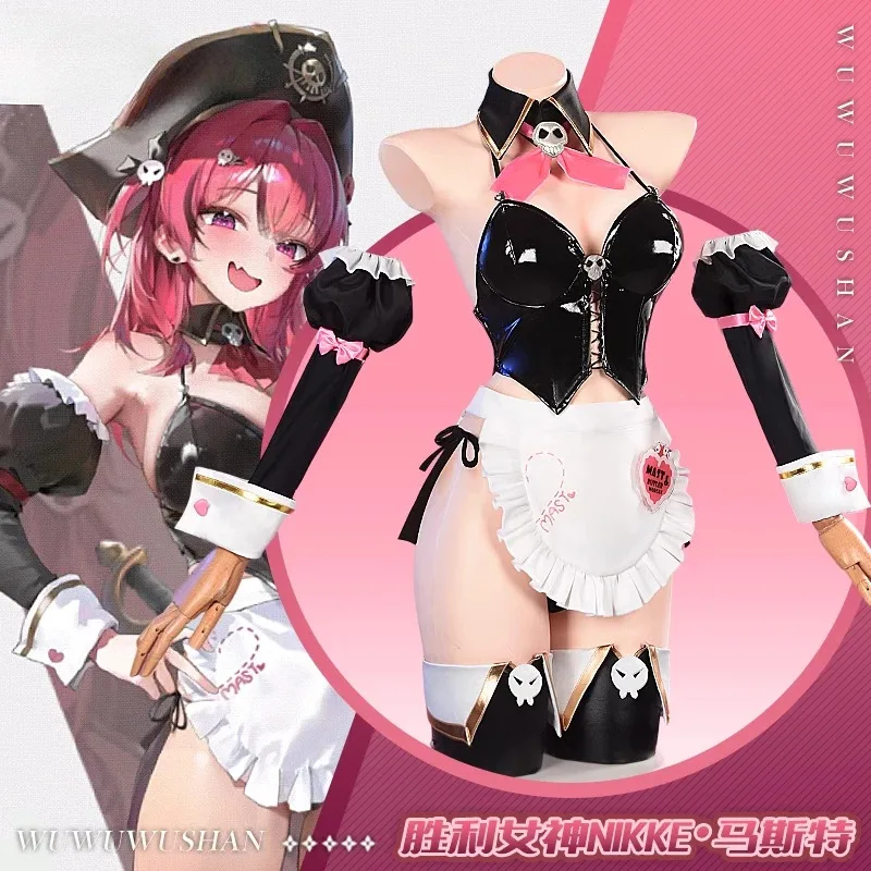 

Game Nikke: The Goddess of Victory Mast Cosplay Costumes Sexy Valentine's Day Maid Dress Bikini Wig Female Halloween Costumes