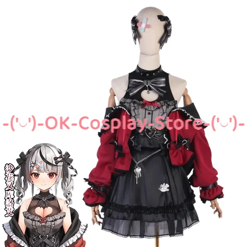 

Sakamata Chloe Cosplay Costume Vtuber Cosplay Women Cute Party Dress Halloween Carnival Uniforms Anime Clothing Custom Made