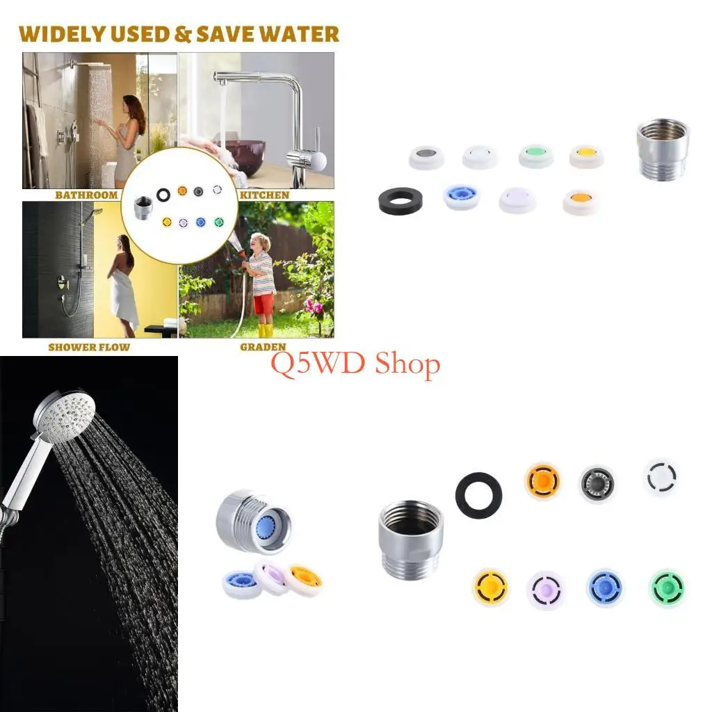 

Q5WD Простая в установке соединительная насадка для душа Ограничитель потока душа Редуктор потока душа