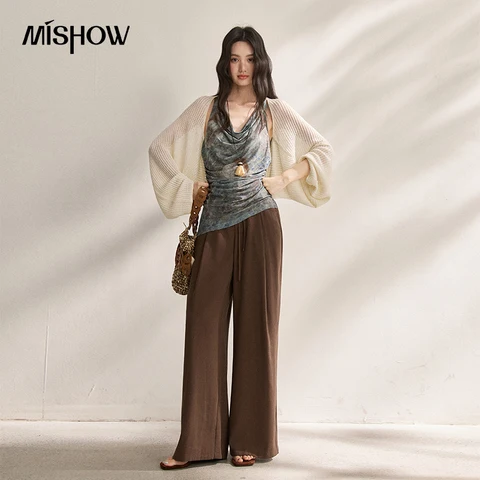 Женская синяя майка MISHOW  MXF22D2372