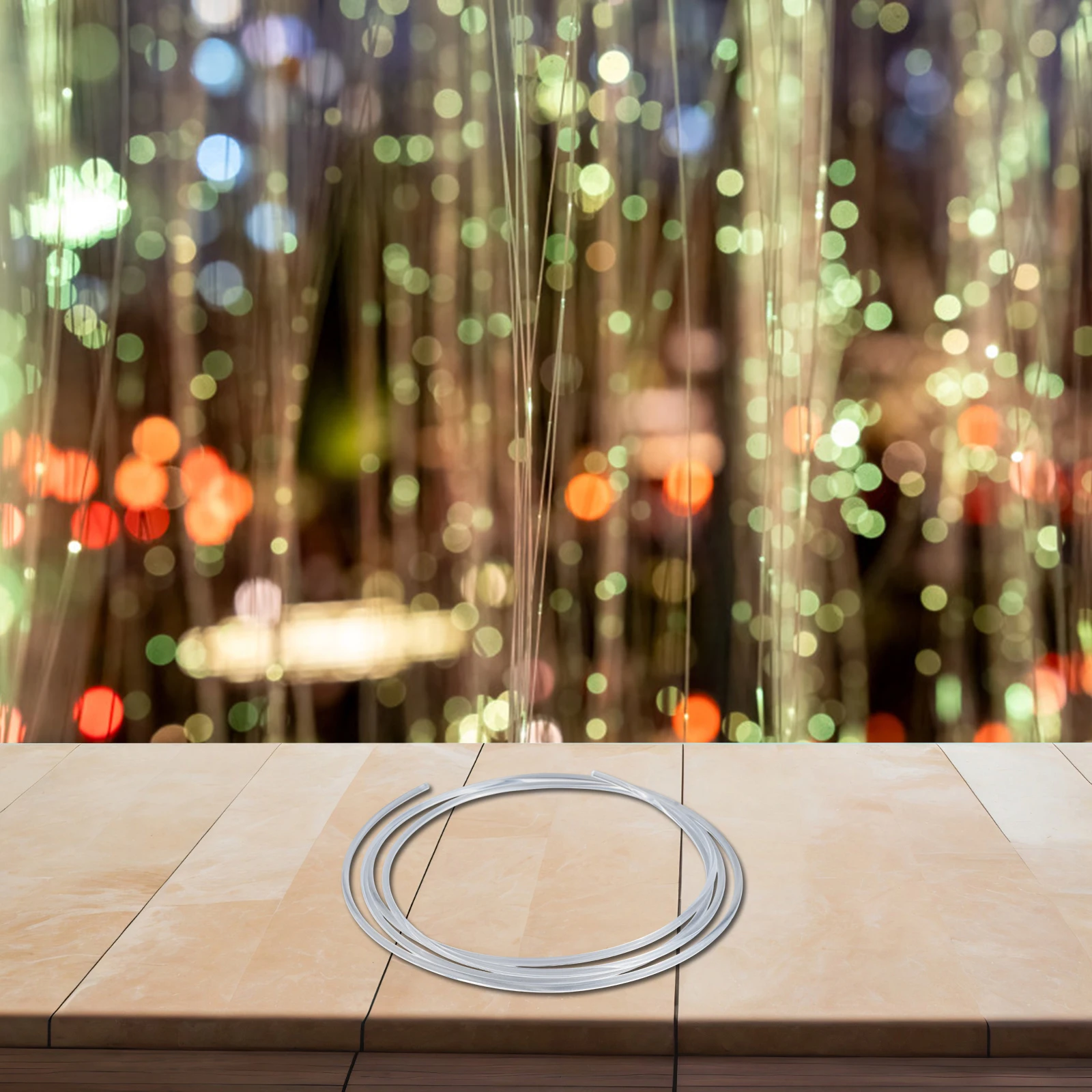 PMMA-Cable de fibra óptica con brillo lateral, 2M x 4mm, para luz LED de coche, cinturón de iluminación brillante, tira de luces de fiesta, decoración automática
