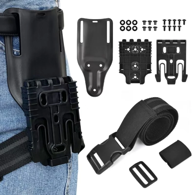 

Tactical Quick Release Gun Holster Adapter Hunting Accessories With Leg Strap For QLS19 & QLS22 for Glock 17 19 1911 SIG P226