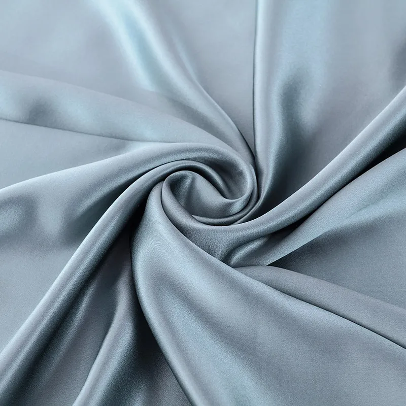 100% Mulberry Stain Silk Fabric 22 Momme Width 114cm Plain Dyed Silk Super Smooth For Wedding DIY Dress Clothing Bedding