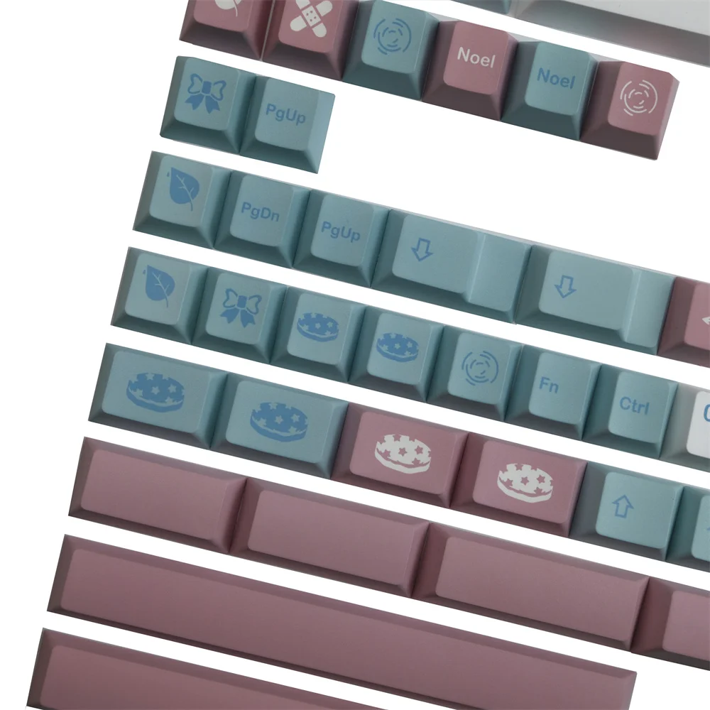 GMK-Keycap com Keycap, Perfil Cherry, DYE Subbed, 142 Chaves, Teclas ISO Enter para Anne GH60, GK61X, GK64X, GK68, 84, 87, 96, 980, 104, 108