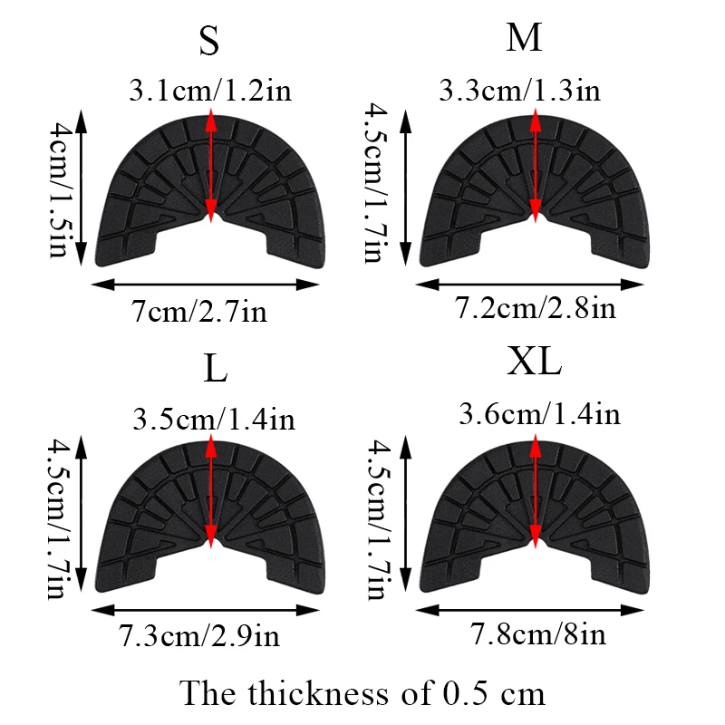 Adesivo per scarpe protezione per suola in gomma resistente all'usura scarpa tallone Pad Sneakers suola classica autoadesiva antiscivolo cura delle scarpe
