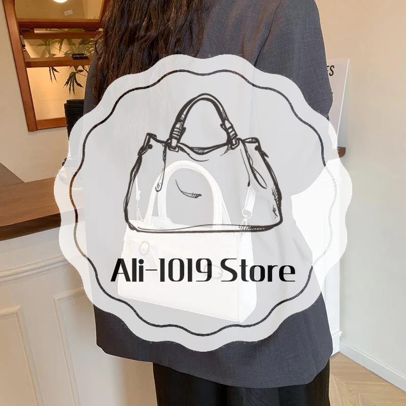 

Стильная простая сумка через плечо с бантом, однотонная пригородная сумка через плечо, винтажная большая вместительная сумка для женщин