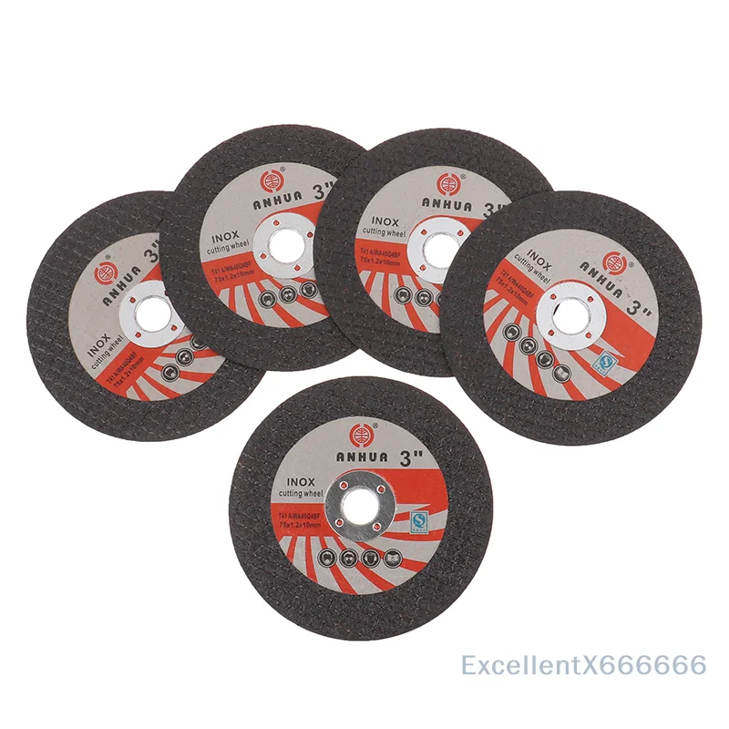 

5PCS Mini Cutting Disc Set 75mm Resin Circular Grinding Wheels for Angle Grinder Steel Stone Sanding Cutting Bits