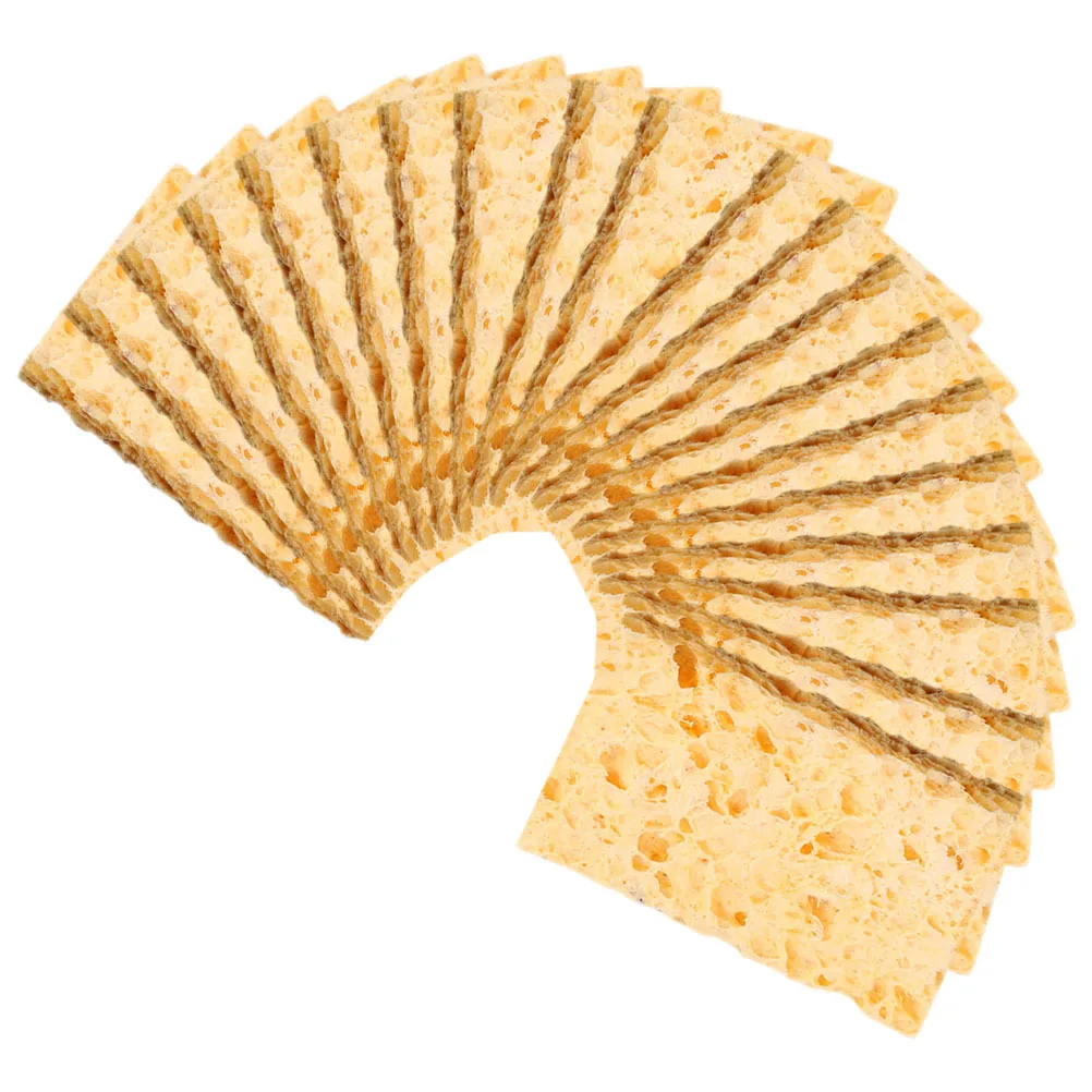 

50Pcs Soldering Iron Tip Cleaning Sponge High Efficiency Solder Cleaner Sponge Welding Tool Cleaning Soldering Tip Cleaner