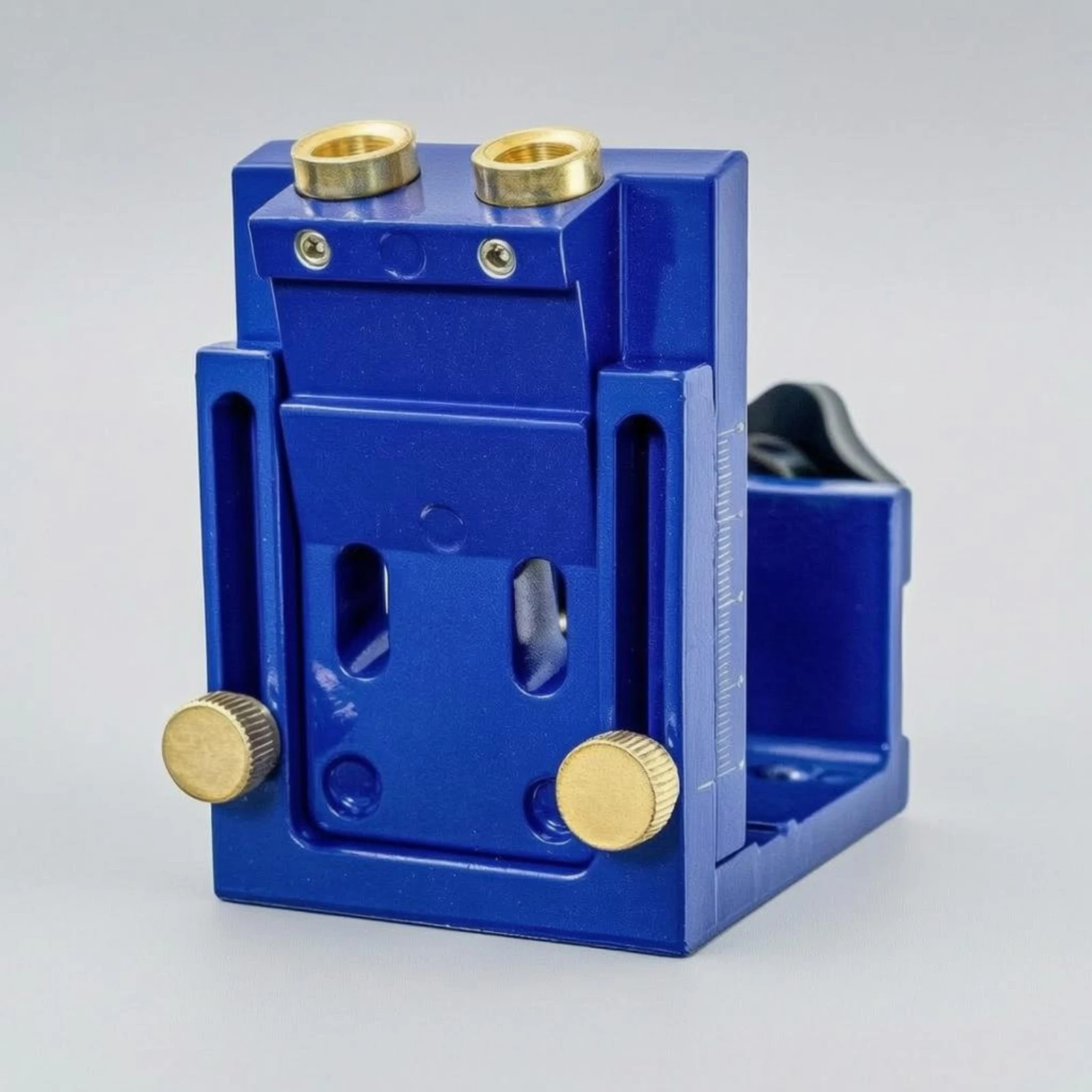 Oblique-Hole Drilling Guide Adjustable Oblique Hole Guide Woodworking Tool Knurled Knobs Sturdy Construction