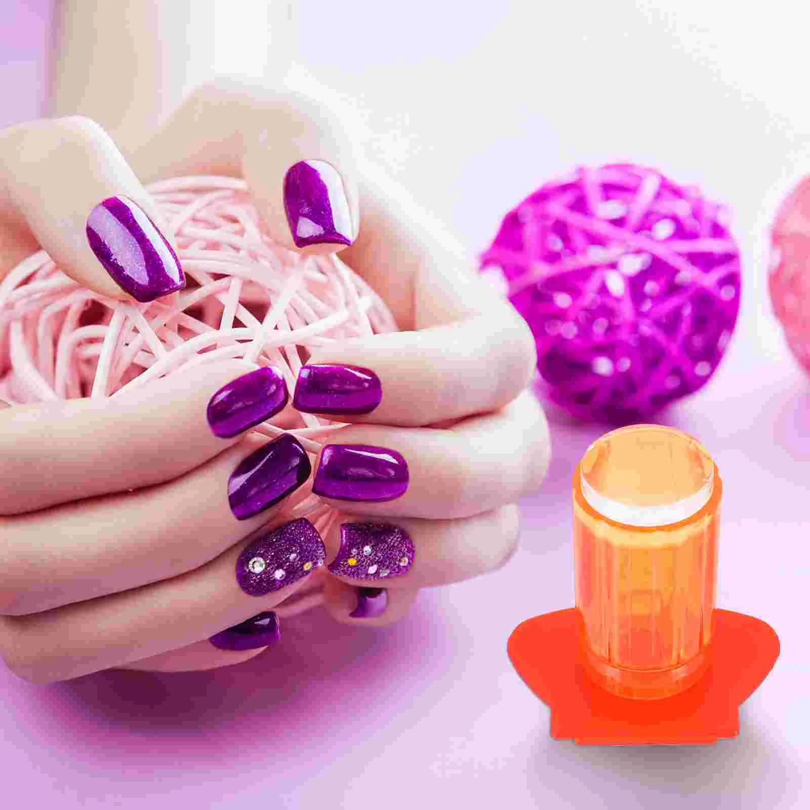 6 Pcs Nail Silicone Stamp Manicure Tool Gel Suite Stamper Kit Silica Printing Transfer Stamping