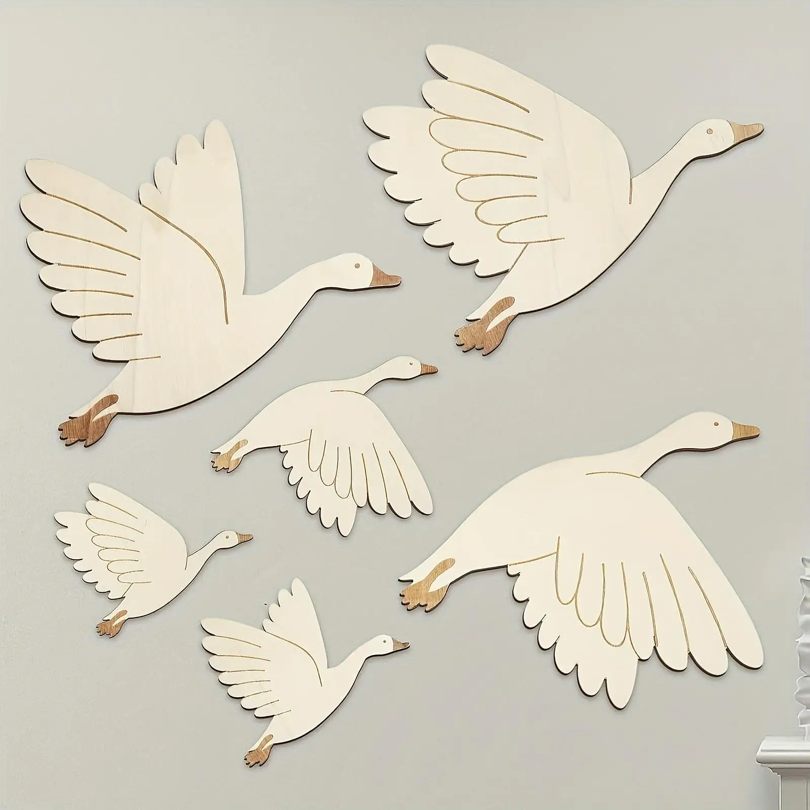 Bird Design Wooden Wall Art Aesthetic Home Decor Hanging Room Decoration for Indoor Balcony Garden Study Room