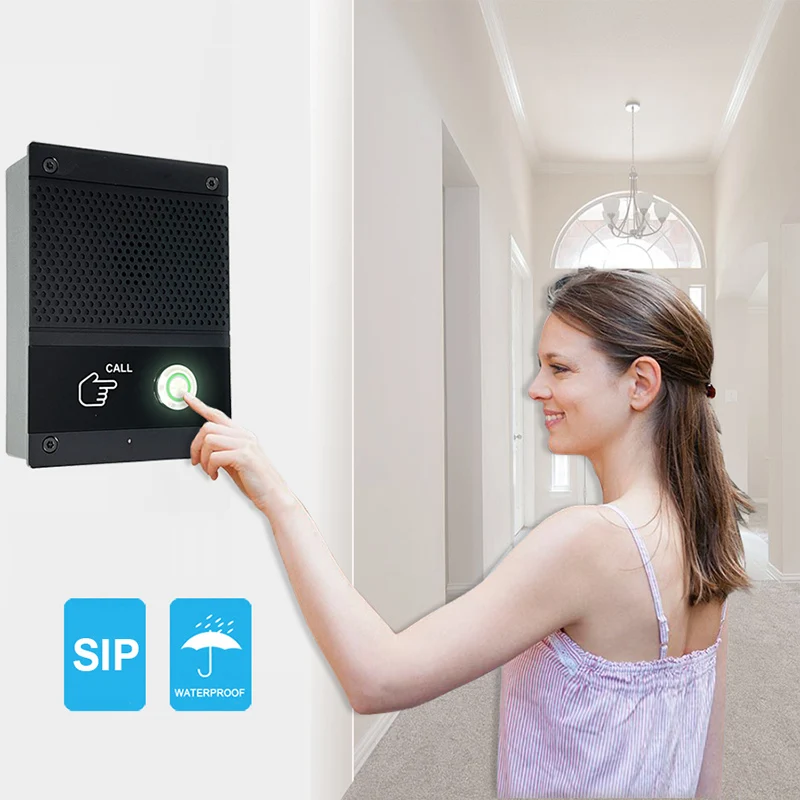 SIP Intercom Voice Control Door Bell Camera Smart Home Intercom Kit for Outdoor RFID Control Waterproof