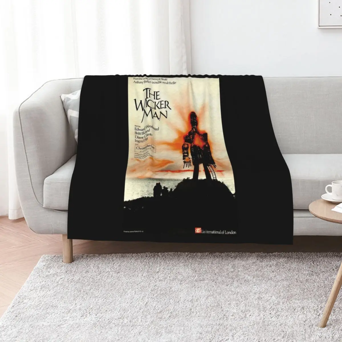 UK The Wicker Man Film Poster Classic Throw Blanket Nap Kid'S Blankets For Sofas Giant Sofa cosplay anime Blankets
