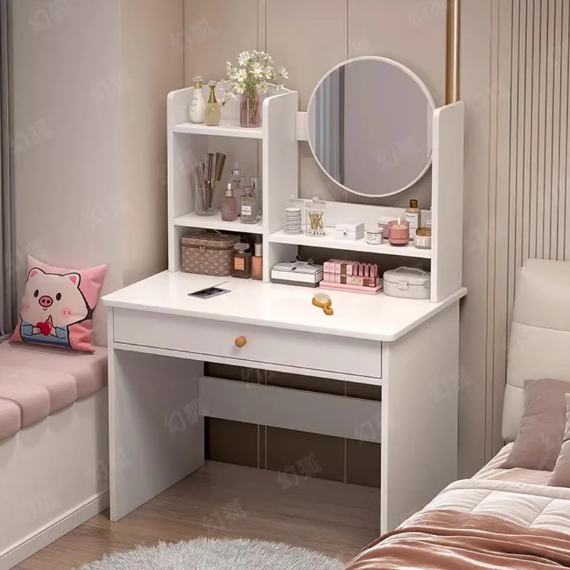 Japanese Large Dressing Table Fashion Simple Creative Xenomorph Clear Vanity Table Decoration Comoda Pra Quarto Home Design