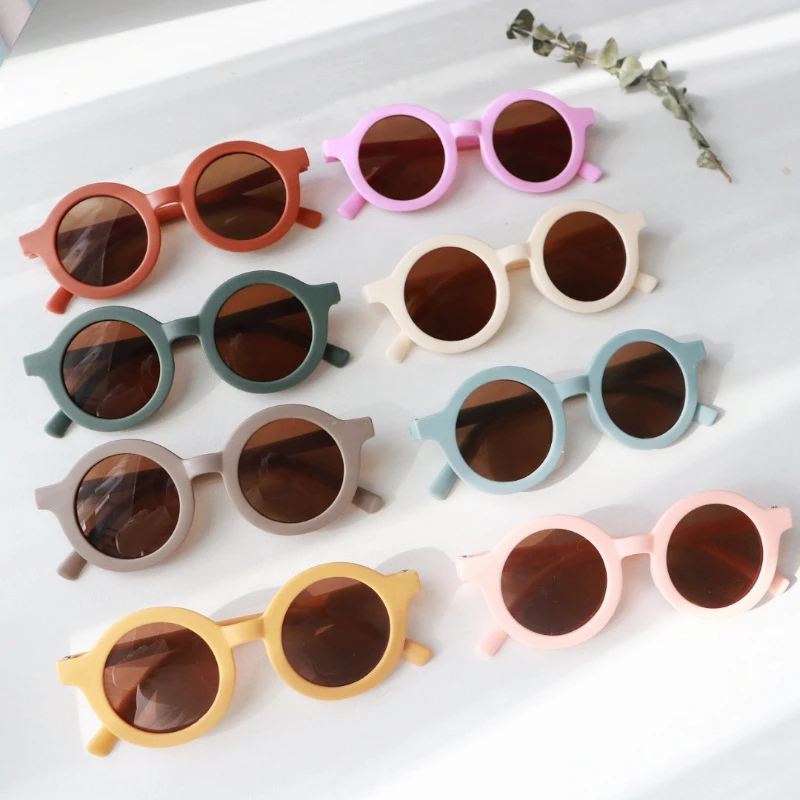 

Cute Kids Sunglasses Parent Child Frosted Eyeglasses New 1-8Year Old Baby Decorative Sun Glasses Trendy Eyewear