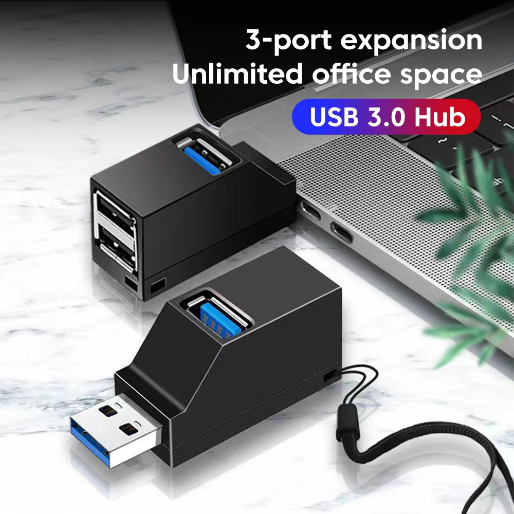 Universal USB 2.0 HUB Adapter Extender Mini HUB 3Port Expander für PC Computer Zubehör MacBook Pro U Disk USB HUB Splitter