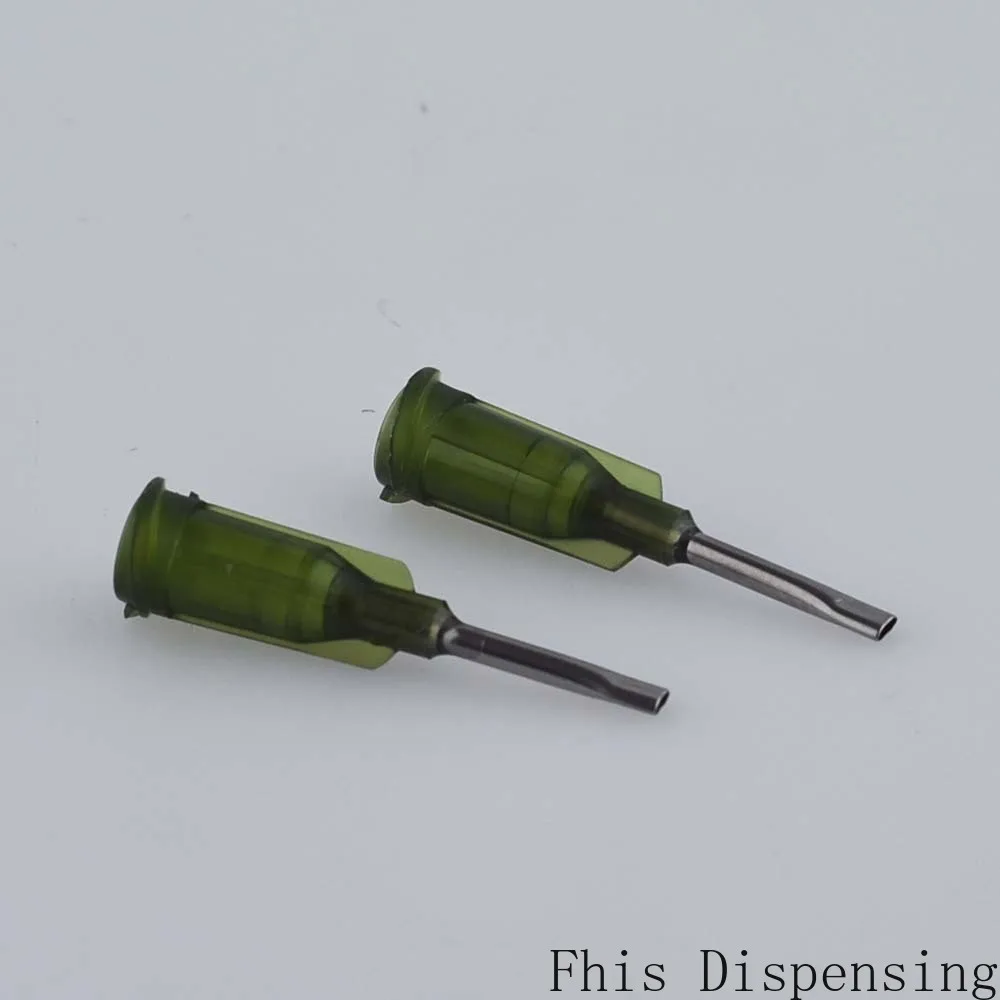 Pack Of 100แบน0.5 "ความยาวท่อ Dispensing เข็ม14G