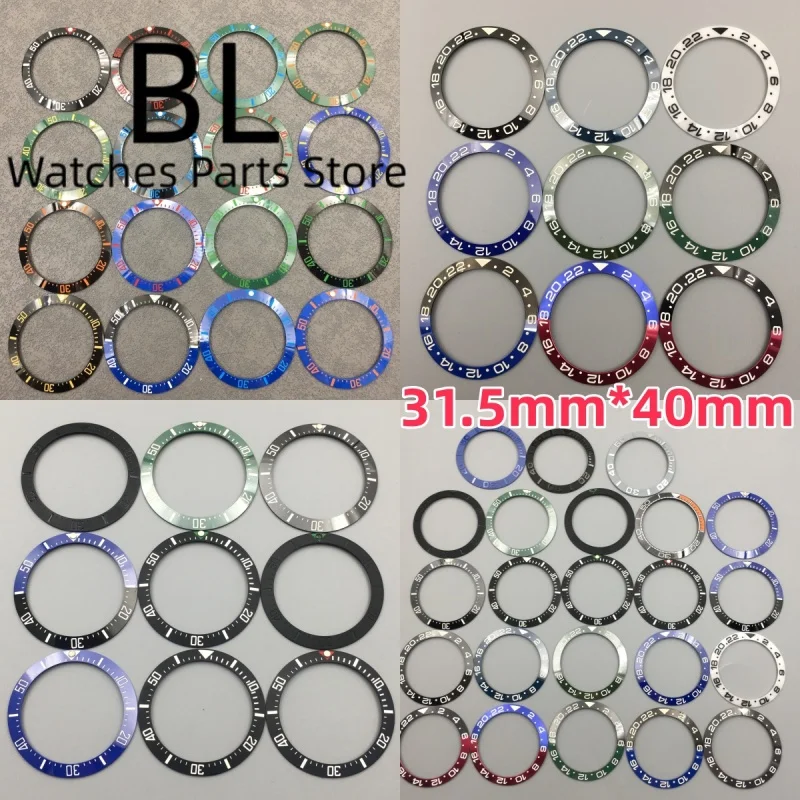 

Вставка безеля для часов BLIGER для корпуса часов 43 мм, диаметр 31,5 мм X 40 мм, вставка SUB GMT, подходит для корпуса часов 43 мм, модифицированные детали для часов