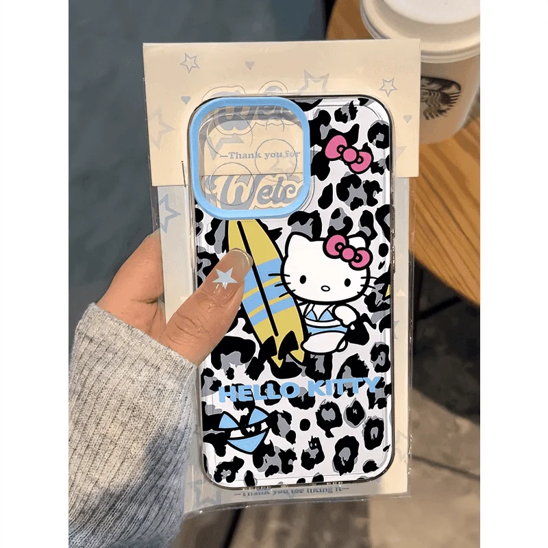 Hello Kitty Clear Space Phone Case for Vivo Y03 Y16 Y17 Y17S Y19 Y21 Y28 Y36 Y52S Y55S Y73S Y75 Y78 Y100 4G 5G Transparent Cover